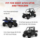 Adjustable ATV Chainsaw Mount Bracket, Chainsaw Holder Rack Universal Saw Press Carrier with Theft Deterrent Cover-3