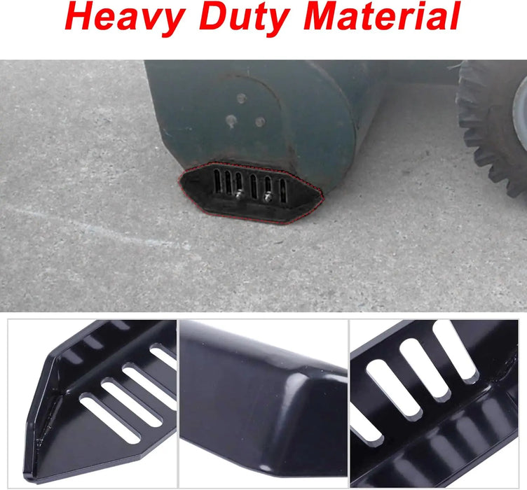 Universal Snow Blower Skid Shoe Heavy Duty and Wide Snow Thrower Slide Shoes with Black Powder Coating Fit for All Stage Snowblowers-3