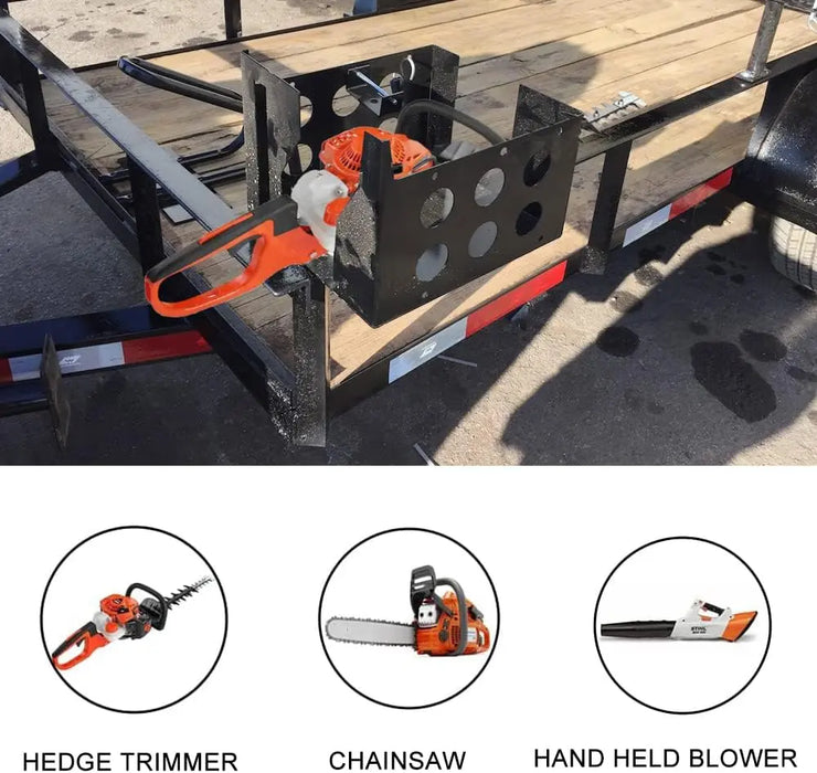 Multi-Rack for Landscape Trailer and Truck Holds Chainsaws/Hedge Trimmers/Handheld Blowers-3