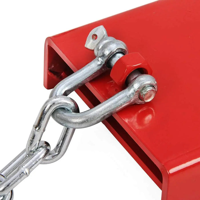 2" Forklift Trailer Hitch Receiver Attachment Pallet Forks Towing Adapter with Chain-4
