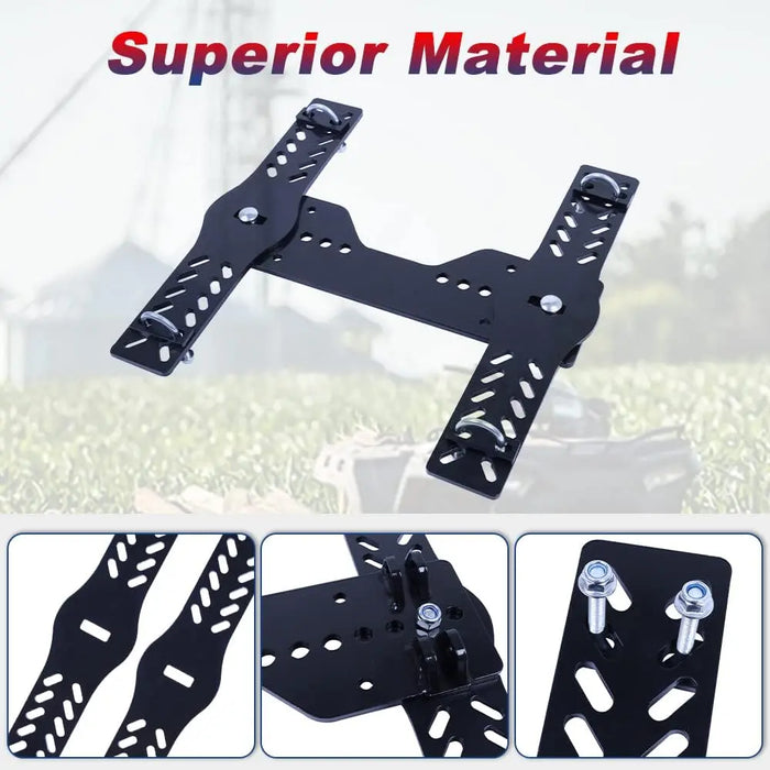Universal Atv Snow Plow Mount Bracket with Black Powder Coating-4