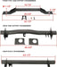 Front Fuel Tank Support Crossmember/Rear Tank Support Crossmember/Rear Shock Crossmember 3Pcs Kit-4