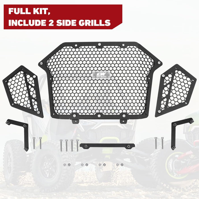 Aluminum Front and Side Mesh Grille Full Kit