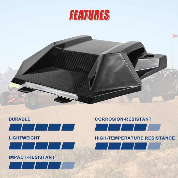 Pro R Front Hood Scoop Real Carbon Fiber Air Intake Kit