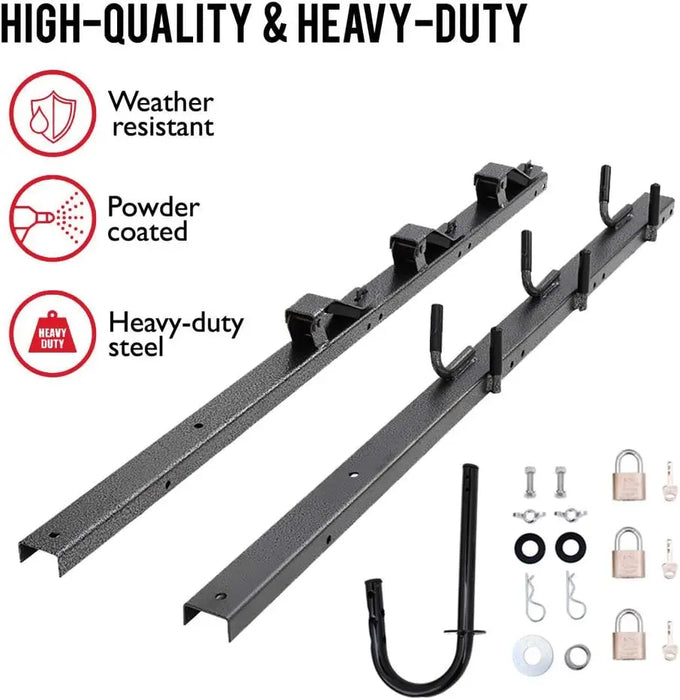 3 Place Weedeater Rack and 2 Place Backpack Blower Rack for Open Trailer-4