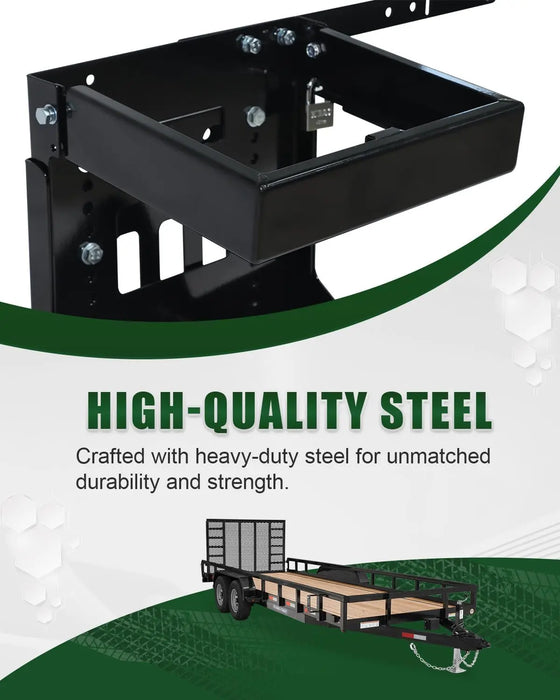 Adjustable Trailer Backpack Blower Rack Holder with Lock-4