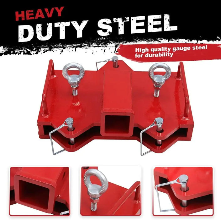 2" Trailer Hitch Receiver Forklift Towing Attachment-4