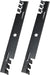 2pcs Lawn Mower Blades Mower Parts with 42" Deck Fit for Craftsman Husqvarna Poulan Mowers Replaces OEM #'s 138498,138971,532138971,PP24005,134149,532138498,532127843,Black-1