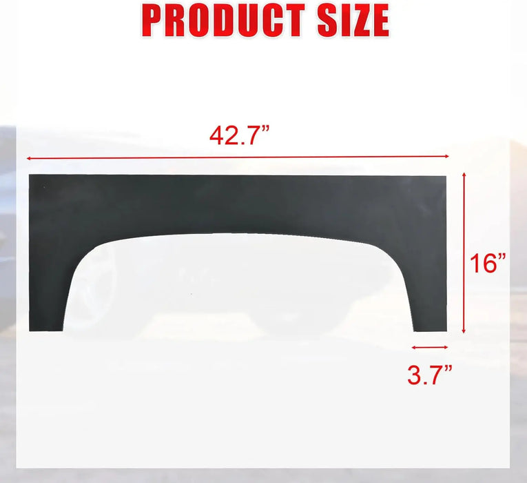 Truck Bed Upper Rear Wheel Arch Skin Repair Quarter Panels Fit for 2007-2013 Chevy Silverado 1500 2500HD Pickup 2 Pcs Black-3