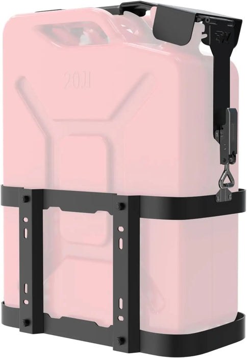  Gas Can Holder 5 Gallon / 20 Liter Steel Jerry Can Mount Brackets Fit for Water Container Lockable Mounting Bracket for Camping, RV, and Overlanding-8
