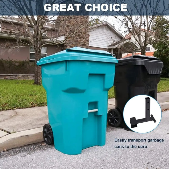 2" Trash Can Hauler Grabber Hitch Reciever, Garbage Hauling Towing Hitch Attachment-5