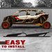 Maverick X3 Max Rock Sliders Black Side Nerf Bars OEM Style 4-Doors Tree Kickers-5