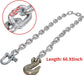 2" Forklift Trailer Hitch Receiver Attachment Pallet Forks Towing Adapter with Chain-5