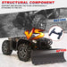Universal Atv Snow Plow Mount Bracket with Black Powder Coating-5