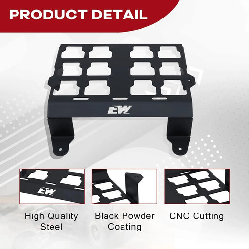 Packout Mounting Plate Compatible with Milwaukee Packout Fit for Polaris RZR XP 1000/ Turbo/ Turbo S 2014-2023 2 Doors and 4 Doors UTV Offroad-2