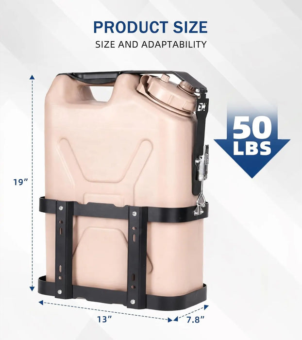 5 Gallon Water Containers Mount Holder, Lockable 20L Water Storage Bracket, Fit for Scepter Water Container & Gas Can Holder for Camping, RV, Off-Road and Overlanding-6