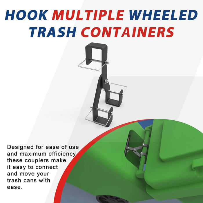  Wheeled Trash Can Couplers to Hook Multiple Wheeled Trash Containers-3