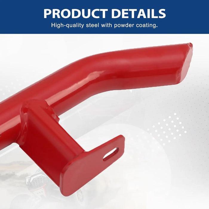 Red RZR Rock Sliders Nerf Bars with Bolts Side Step Tree Kickers Fit for 2014-2023 Polaris RZR 900 Trail, 900S, 1000S, 1000XP, Turbo - 2 Seaters-4