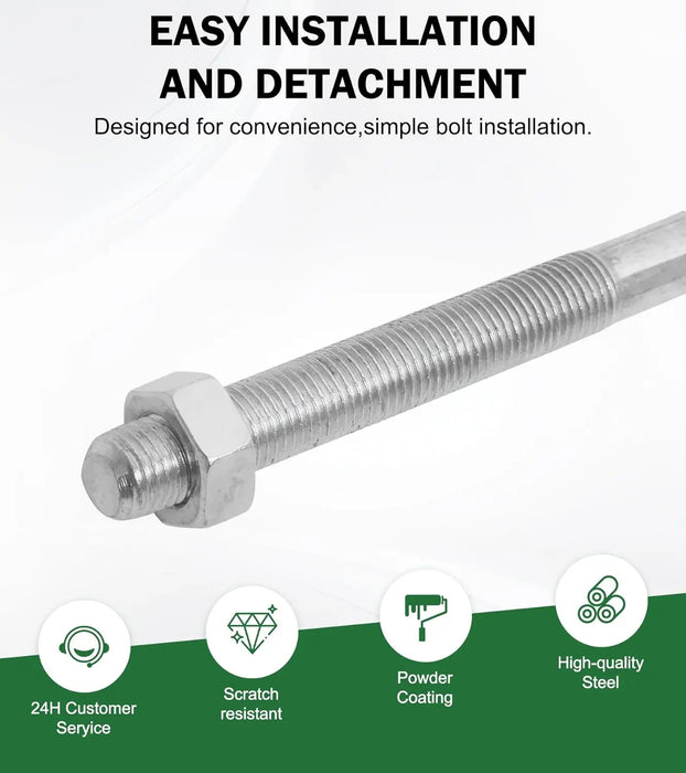 2pcs U-Bolt Spare Tire Carrier Holder Bracket for Trailer Side Mount 4 or 5 Lug Zinc Plated for Ski Boat, Fishing Boat and Sailboat Trailer-5