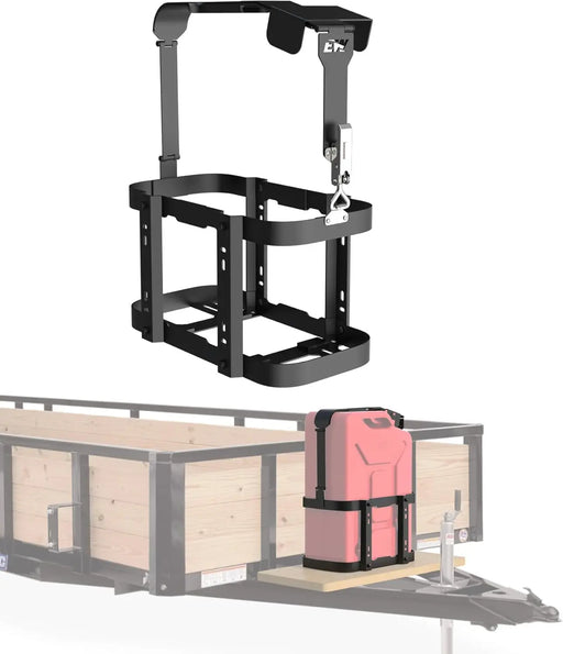  Gas Can Holder 5 Gallon / 20 Liter Steel Jerry Can Mount Brackets Fit for Water Container Lockable Mounting Bracket for Camping, RV, and Overlanding-1