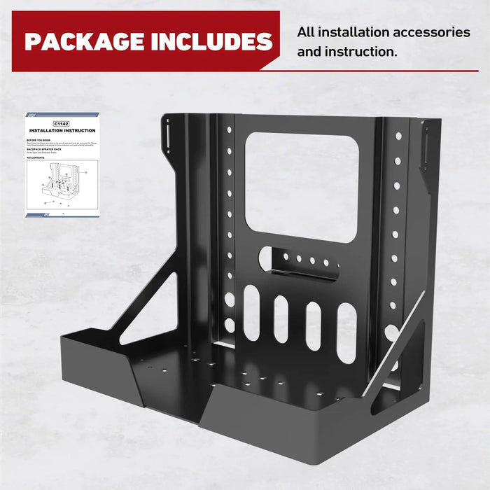Garden Trailer Backpack Sprayer Rack Holder-6