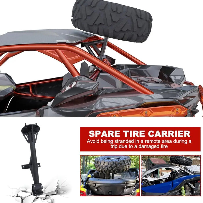Maverick X3 Spare Tire Carrier Mount Spare Tire Storage Rack-6