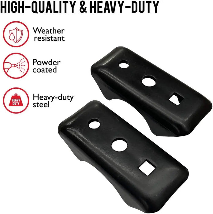 2PCS Steel Leaf Axle Spring Perch, Rear Seat Tube Mount-6