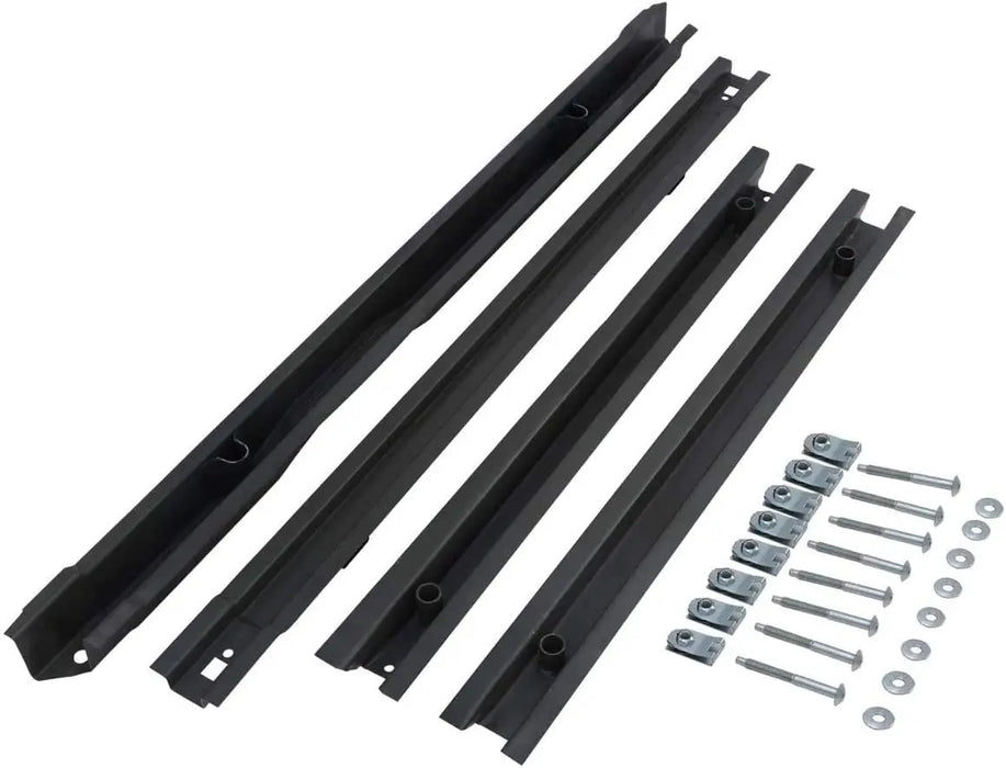 ELITEWILL 4Pcs Short Truck Bed Floor Support Crossmember Kit with Mounting Hardware Fit for Ford F250 F350 Super Duty 1999-2017