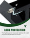 Trailer Fuel Gas Can Rack Holder with Lock 5 Gallon Liquid Container Mount-5