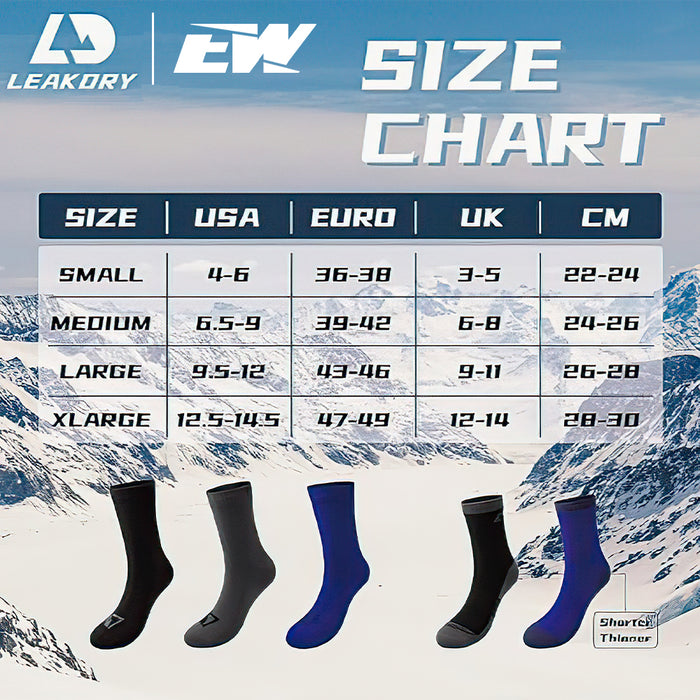 Merino Wool Thermal-lite Waterproof Socks Knee High