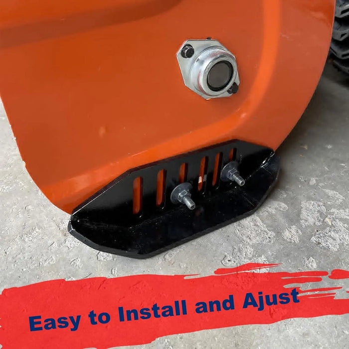Universal Snow Blower Skid Shoe Heavy Duty and Wide Snow Thrower Slide Shoes with Black Powder Coating Fit for All Stage Snowblowers-6