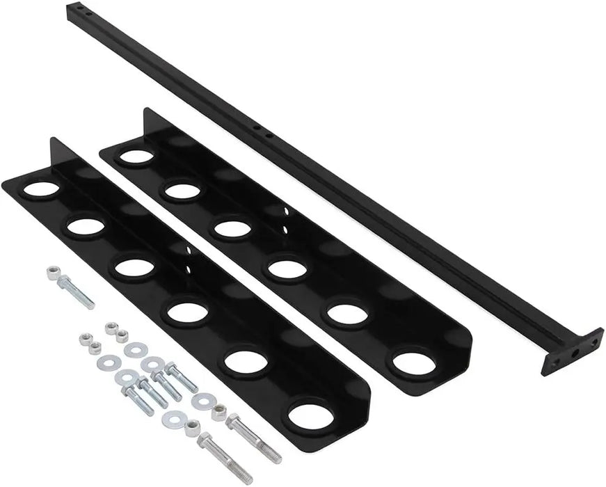 3 Place Lockable Weedeater Trimmer Rack and 6 Holes Hand Tool Rack for Open Landscape Trailer Truck-6