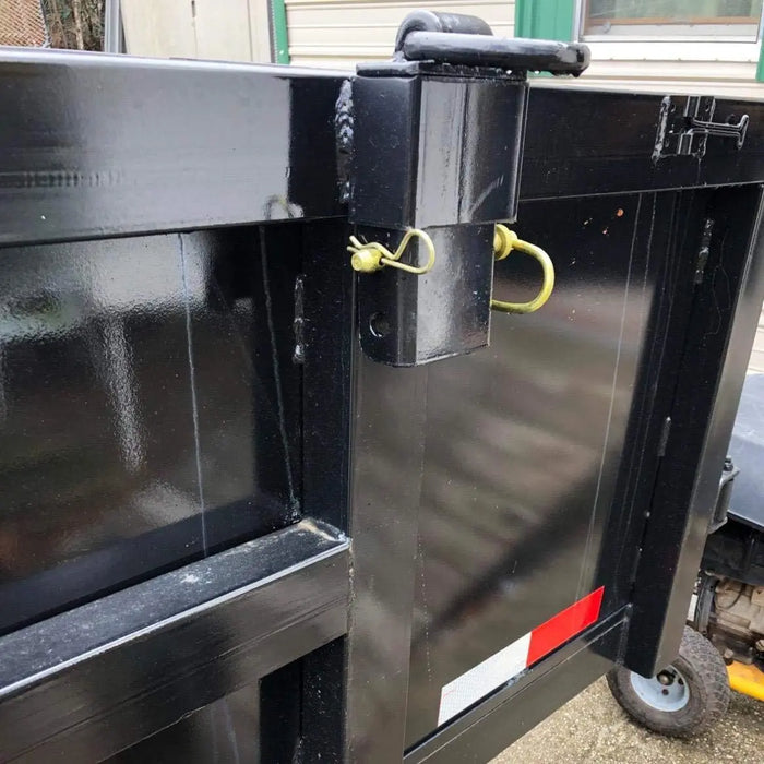 8 Pcs Steel Stake Pocket D-Rings Tie-Down Anchors for Flatbed Trailers Trucks-4