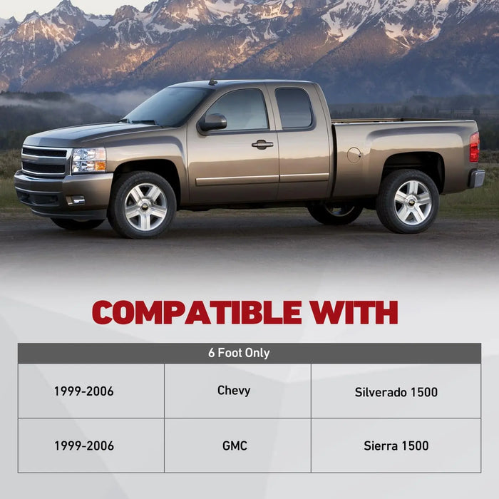 Rear Frame Rust Repair Kit Fit for 1999-2014 Chevy Silverado & GMC Sierra 1500 Pickup Truck Short Bed - Durable Truck Repair Part Accessories-4