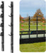 4 Place Weed Eater Racks for Open Trailers Weedeater Rack Trimmer Rack for Trailer Landscape Truck Holder Lawn Equipment Accessories w/Lock-1
