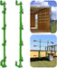 Weed Eater Rack for Open/Enclosed Trailers 4 Place Trimmer Racks Weedeater Rack for Trailer Landscape Truck Holder Lawn Equipment Accessories w/Lock-1