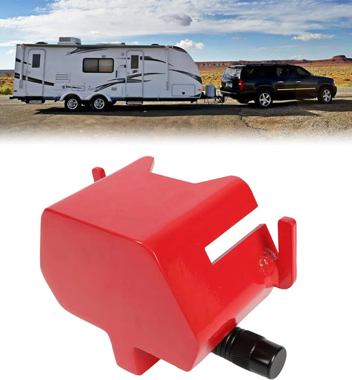 Trailer Hitch Lock, Anti-Theft Heavy-Duty Trailer Ball Coupler Lock for 2" and 2-5/16" Couplers Travel RV Camper Boat Pickup Truck Cargo Utility Trailer Tongue Lock Secure-1