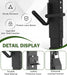 4 Place Weed Eater Racks for Open Trailers Weedeater Rack Trimmer Rack for Trailer Landscape Truck Holder Lawn Equipment Accessories w/Lock-2