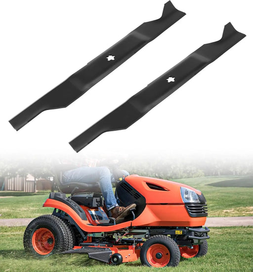  405380 2pcs Lawn Mower Blades Mulching Blade Fit for Most 46 Inch Craftsman Husqvarna Poulan Lawn Mower Parts Replaces OEM#: 405380,532405380,PP21011,Black-1