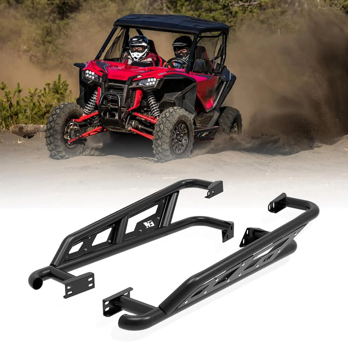 Rock Sliders Side Nerf Bars Aggressive Style Tree Kickers Fit for Honda Talon 1000R/ 1000X 2019+ 2-Seat-1