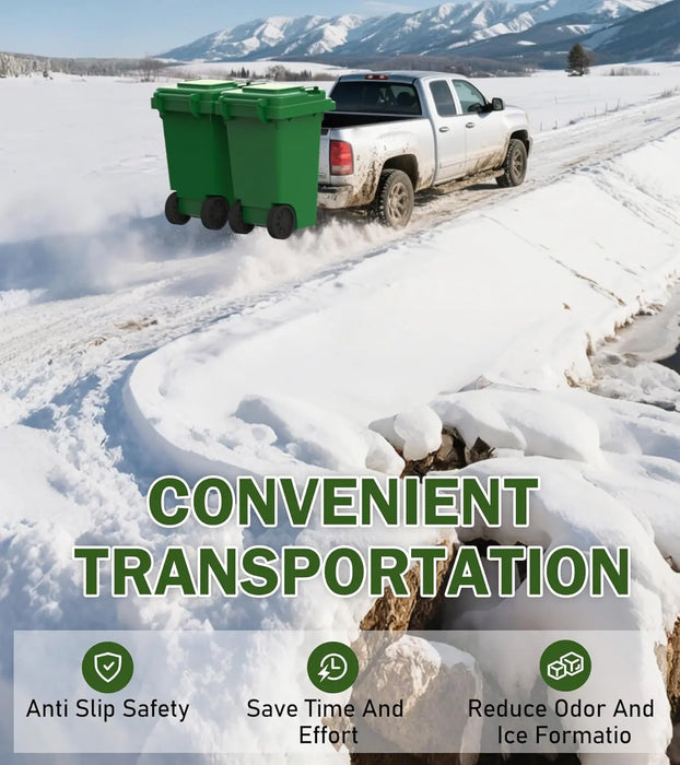  Dual Trash Can Hauler Allowing Backing-up High-Loading Garbage Can Towing Hitch Carrier Fit for Vehicle/Cars/Trucks/Golf Carts/ATV/UTV with 2" Hitch Receiver-5