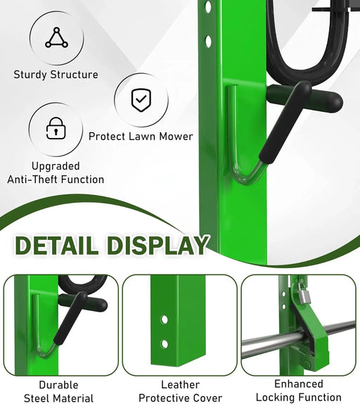 Weed Eater Rack for Trailer Trimmer Rack Mount on Open Trailer Holder Lawn Equipment Rack for Landscape Truck 3 Place Weedeater Rack Landscape Trailer Accessories-2