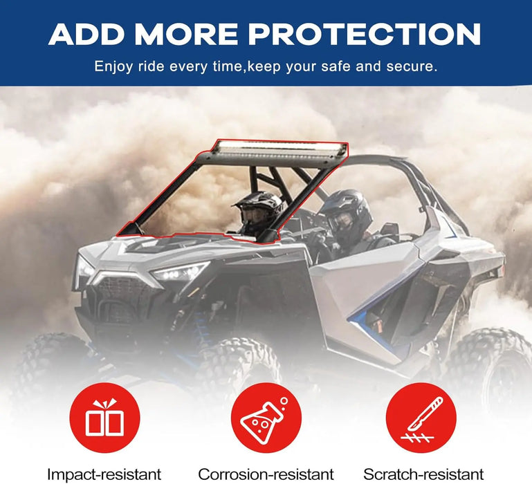 RZR Pro XP Windshield RZR Turbo R Full Clear #2883756 Fit for Polaris RZR PRO XP / XP 4 2020+, RZR TURBO R/ 4 2022+ Front RZR Windscreen-3