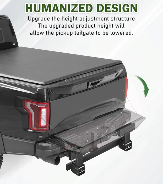  Dual Trash Can Hauler Allowing Backing-up High-Loading Garbage Can Towing Hitch Carrier Fit for Vehicle/Cars/Trucks/Golf Carts/ATV/UTV with 2" Hitch Receiver-8