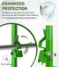 Weedeater Rack for Enclosed Trailer Weed Eater Trimmer Rack for Trailer Landscape Truck Holder Lawn Equipment Accessories Green-3