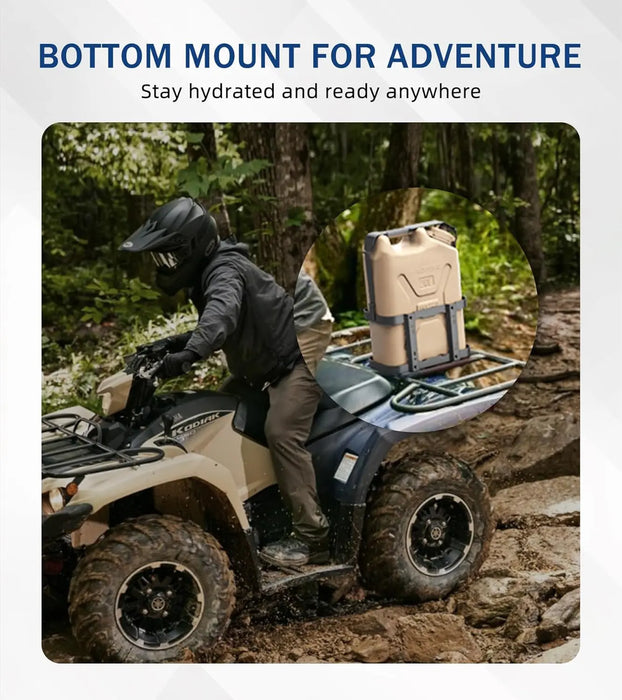 5 Gallon Water Containers Mount Holder, Lockable 20L Water Storage Bracket, Fit for Scepter Water Container & Gas Can Holder for Camping, RV, Off-Road and Overlanding-9