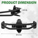 Zero-Turn Mowers Rear Bumper Bar and Hitch Kit Compatible with John Deere Z235 Z255 Z335E Z335M Z345M Z345R Z355E Z375R BM2448-2