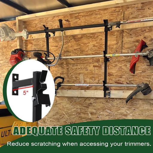 Weed Eater Racks for Enclosed Trailer Trimmer Rack Weedeater Rack for Trailer Landscape Truck Holder Lawn Equipment Accessories-2