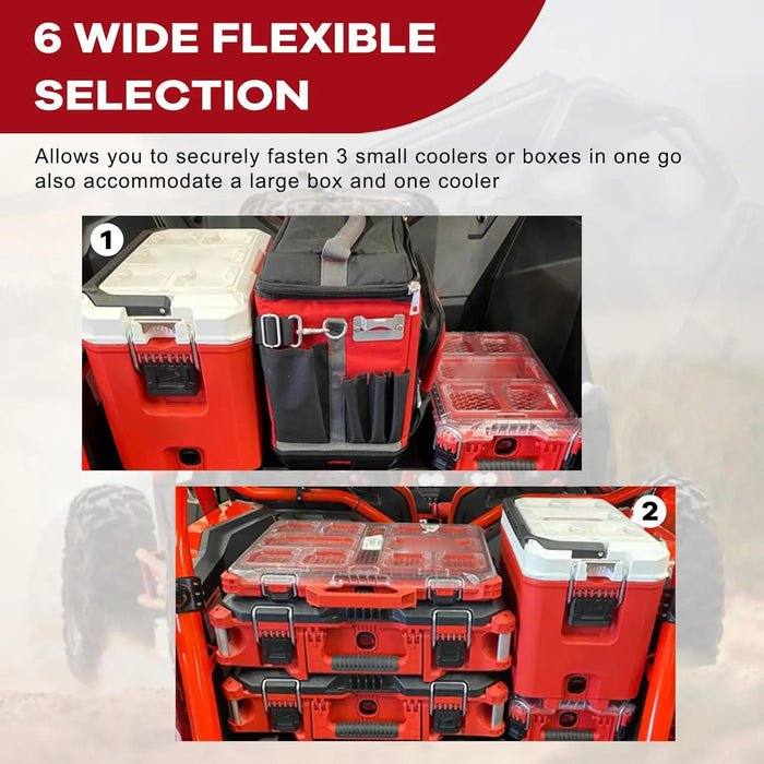 Offroad Packout Mount Fit for Milwaukee Packout Compatible with Honda Talon 1000 UTV-4