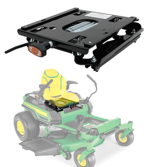  Seat Suspension for Zero Turn Mower W/Seat Slider Fit for John Deere, Hustler, Z TRAK, Kubota, Exmark Mower Tractor-1